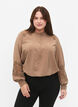 Blouse van viscose met gehaakte details, Caribou, Model image number 0