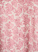 Korte chiffonjurk met gehaakte details, Roze, Packshot image number 2