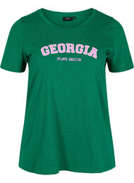 Katoenen t-shirt met print, Jolly Green Georgia