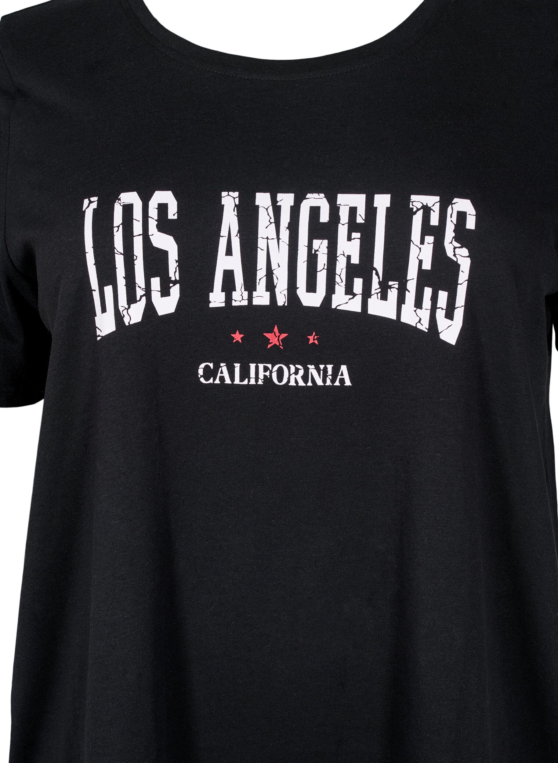 Zizzi FLASH - T-shirt met motief, Zwart, Packshot image number 2