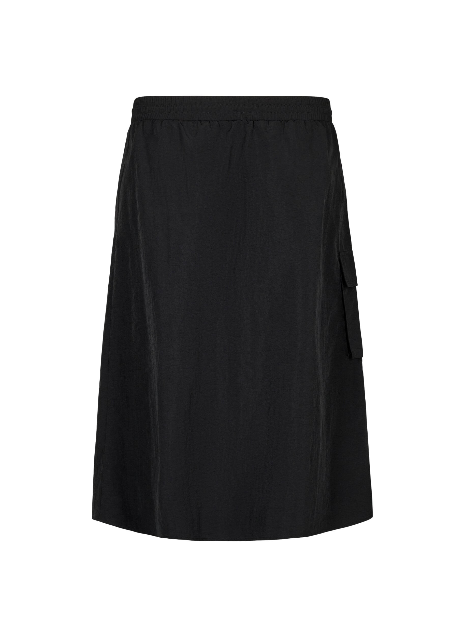 Zizzi Midirok met split en cargozak, Black, Packshot image number 1