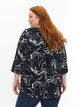 Bedrukte blouse met 3/4 mouwen, N. Blazer Swirl AOP, Model image number 1