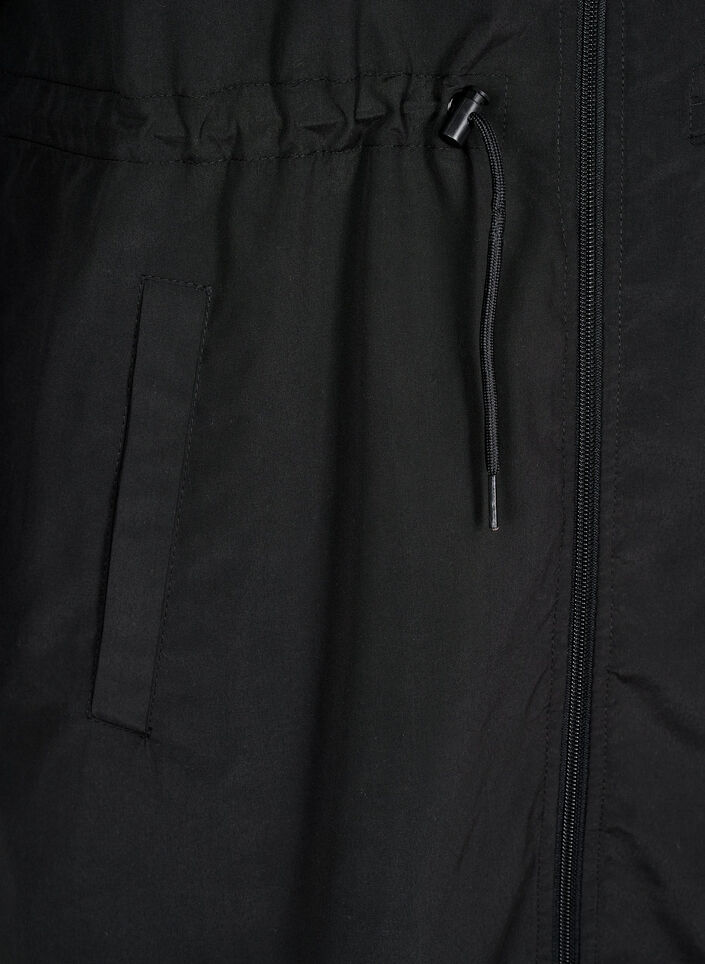 FLASH - Lichtgewicht parka met een capuchon, Zwart, Packshot image number 3
