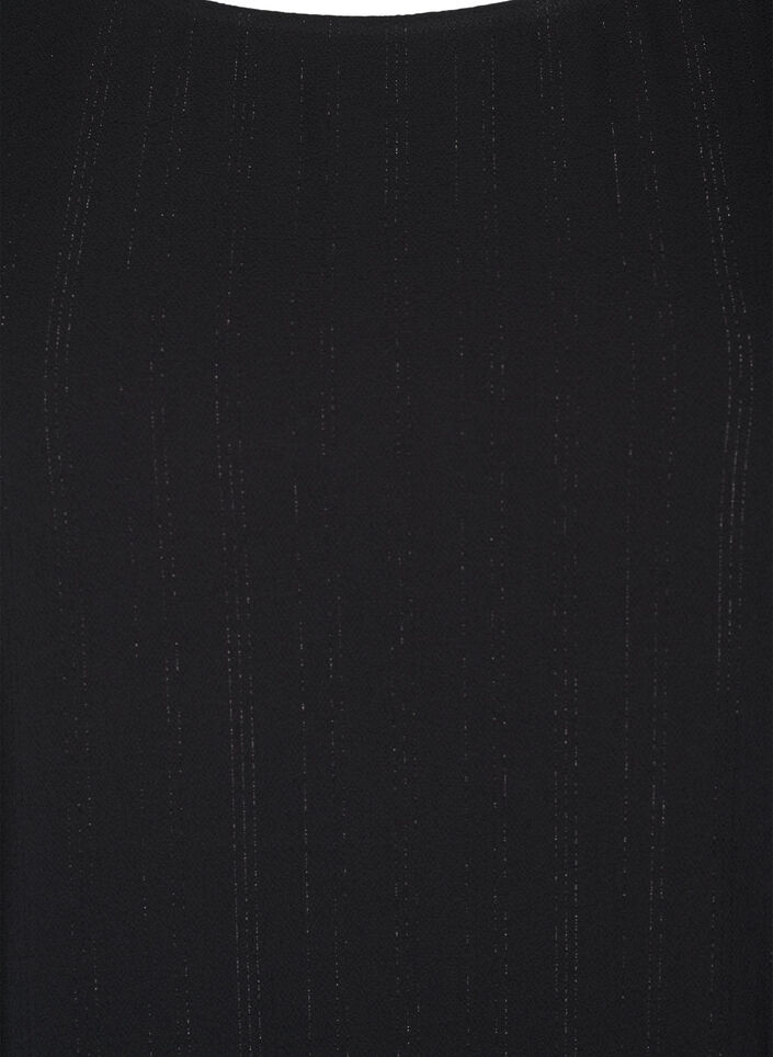 Blouse met zilveren glitter, Zwart, Packshot image number 2