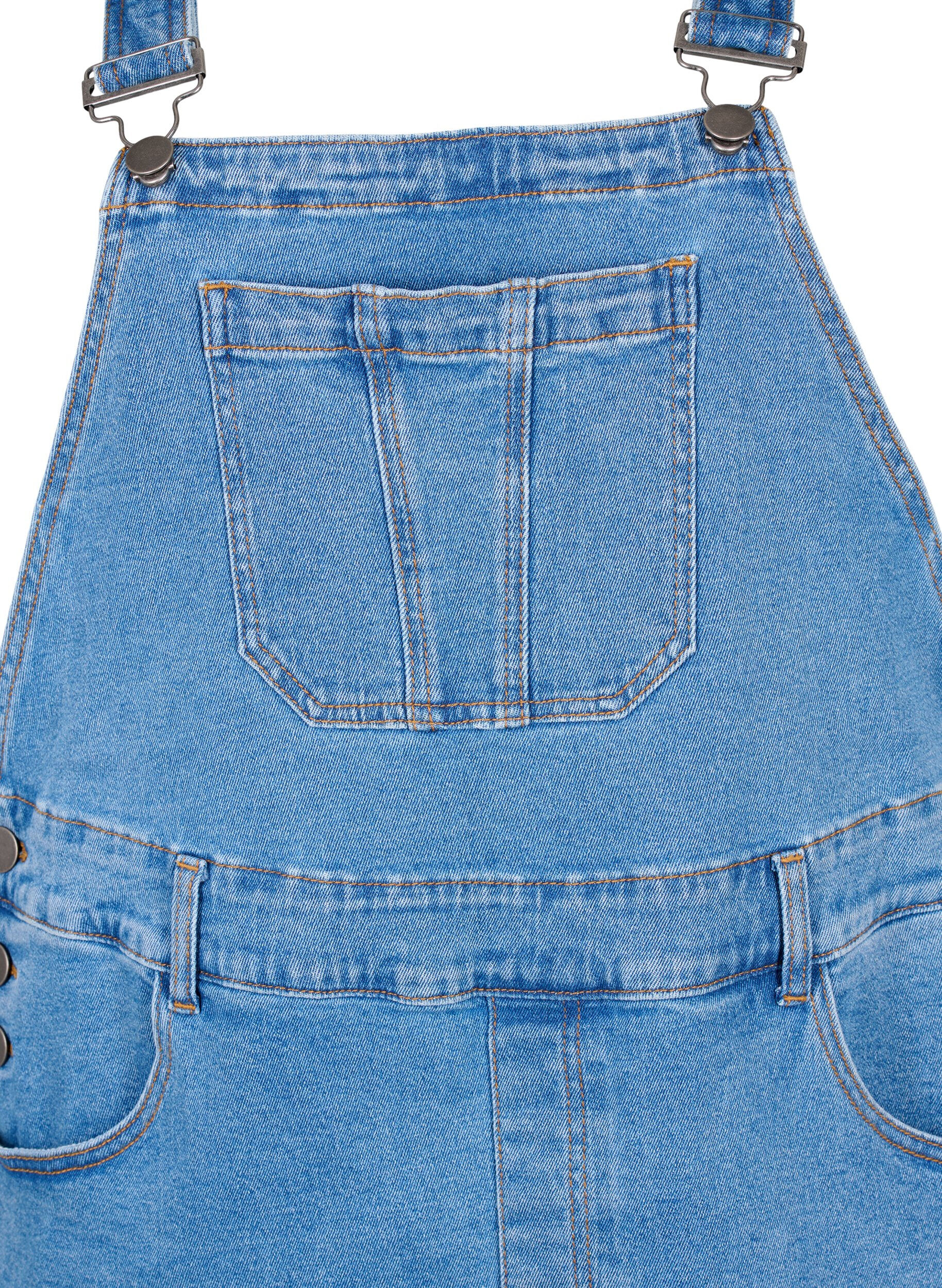 Zizzi Denim overall jurk, Blauw, Packshot image number 2