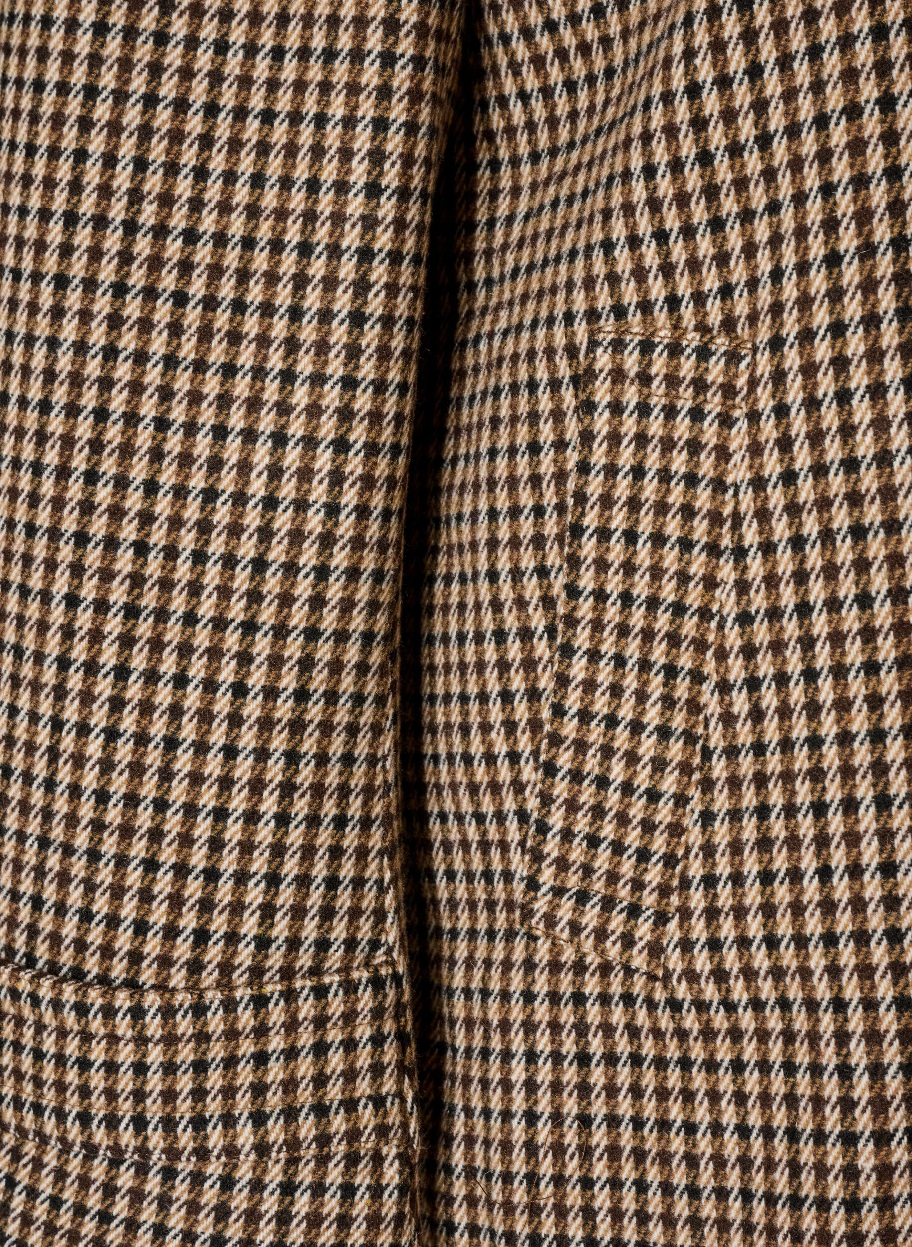 ZizziGeruite jas met corduroy kraag, Bruin, Packshot image number 3