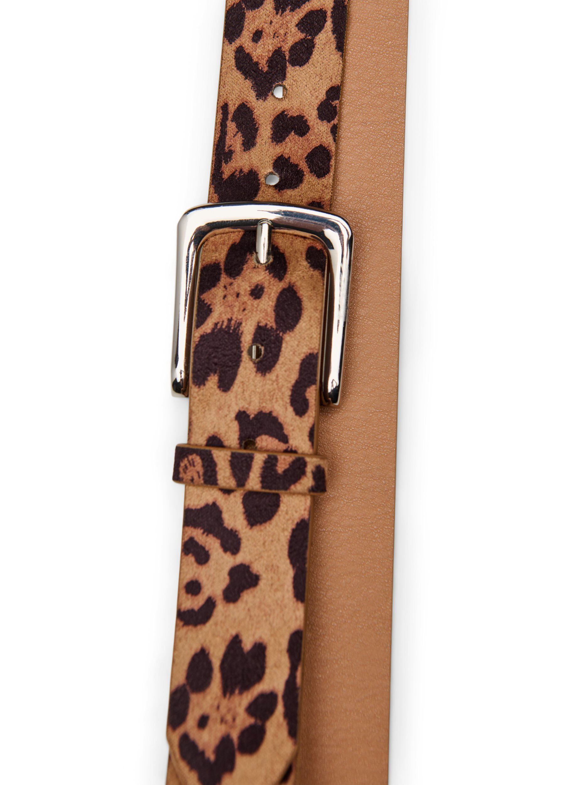 Zizzi Riem met luipaardprint, Bruin, Packshot image number 1