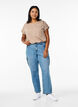 Losse pasvorm cargo jeans met hoge taille, Light Blue, Model image number 0