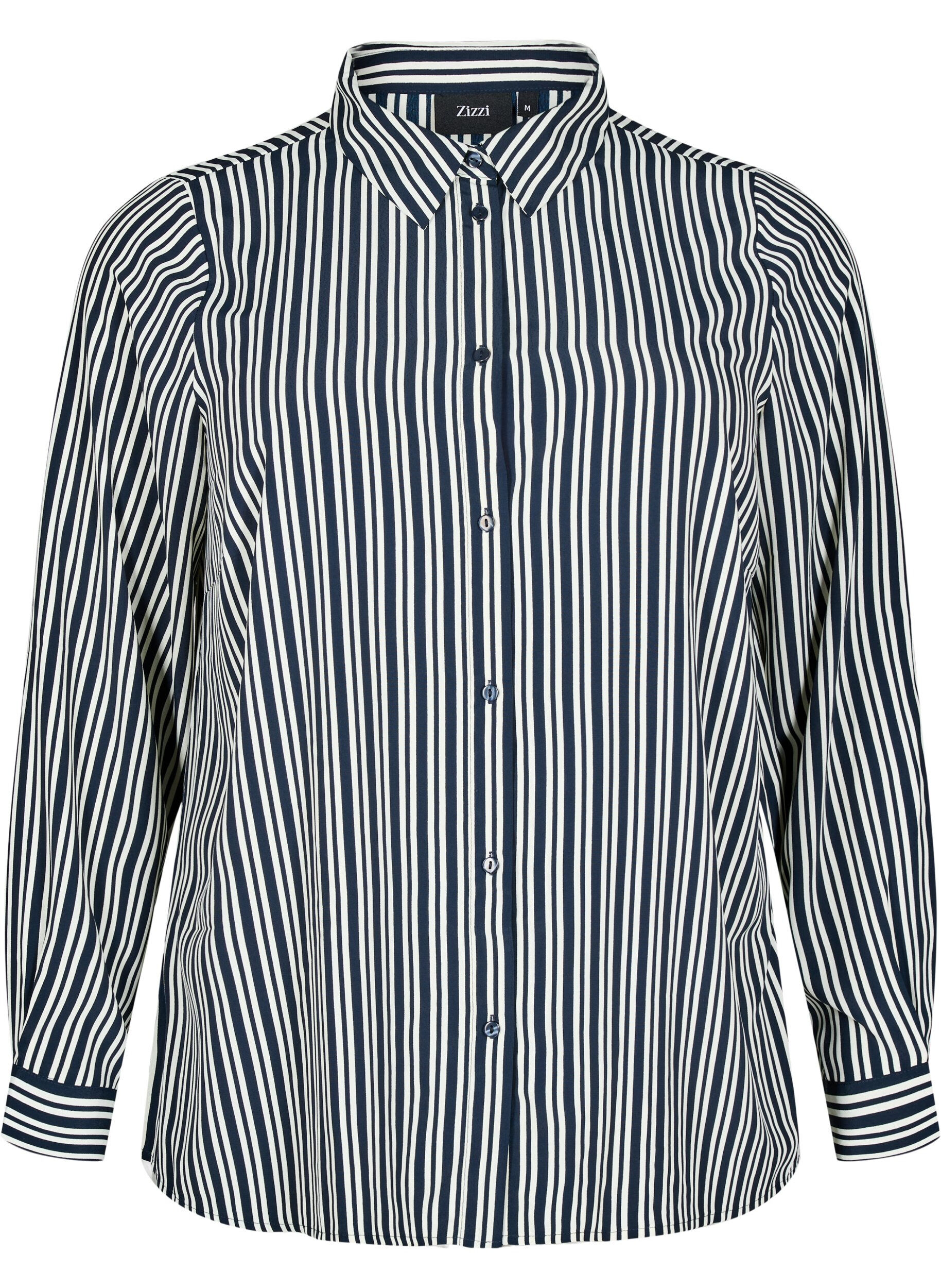 Zizzi Shirt met luipaardprint, Blauw, Packshot image number 0