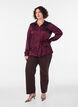 Shirt met satijnlook en wikkeleffect, Rood, Model image number 1