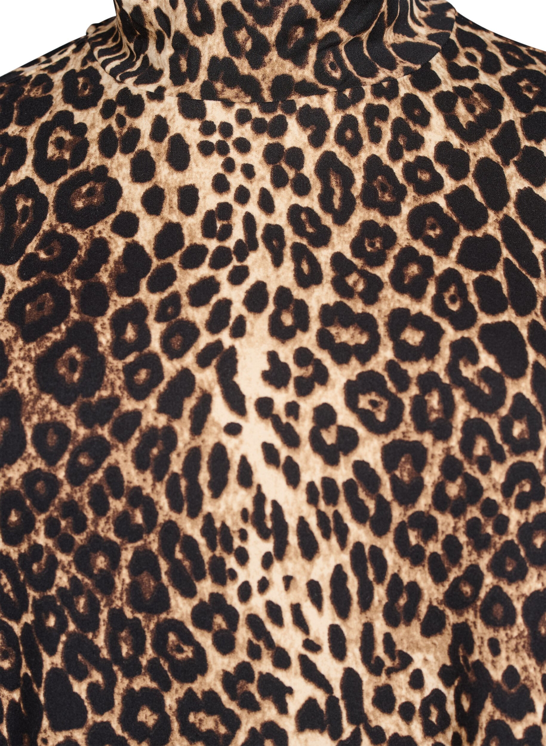 Zizzi FLASH - Blouse met lange mouwen en col, Zwart, Packshot image number 2