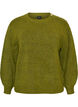 Breisel blouse met knoopdetail, Groen, Packshot image number 0