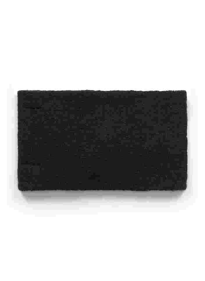 Gebreide hoofdband, Black, Packshot image number 1