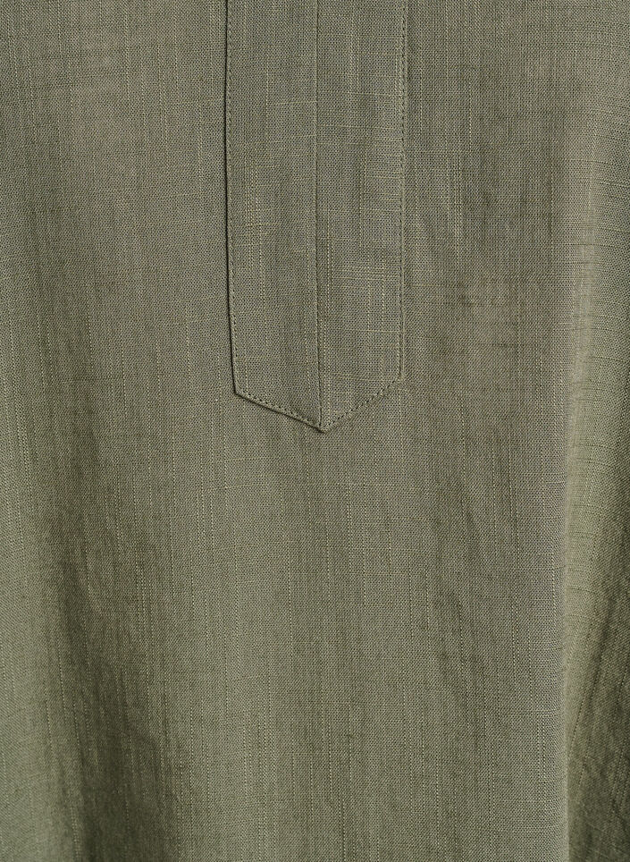 Katoenen tuniek met V-hals, Groen, Packshot image number 2