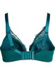 Gewatteerde kanten beha met beugel, Groen, Packshot image number 1