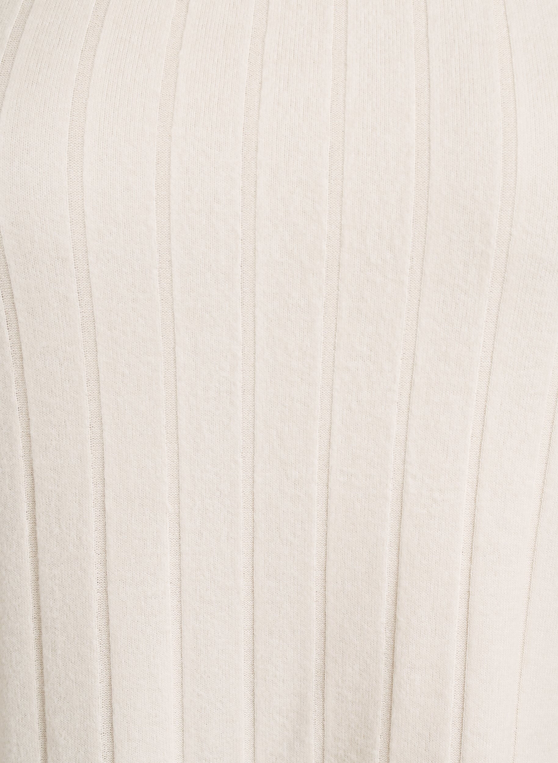 Zizzi Jerseyblouse met vierkante hals en geribde textuur, Beige, Packshot image number 2