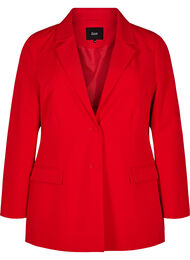 Klassieke blazer met knoopsluiting, Rood