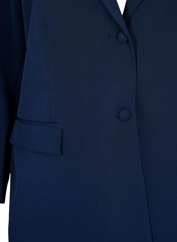 Klassieke blazer met knoopsluiting, Blauw, Packshot image number 2