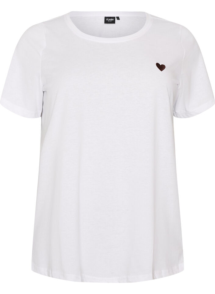 T-shirt met print, Wit, Packshot image number 0
