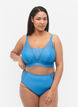 Slip met regelmatige taille en kant, Cendre Blue, Model image number 0
