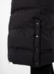 Lange puffer winterjas met capuchon, Zwart, Model image number 3