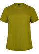 Basic katoenen T-shirt met ronde hals, Groen, Packshot image number 0