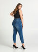 Cropped Amy jeans met rits, Blauw, Model image number 2