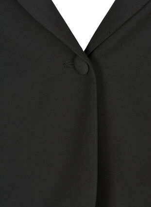 Klassieke blazer met schoudervullingen, Black, Packshot image number 2