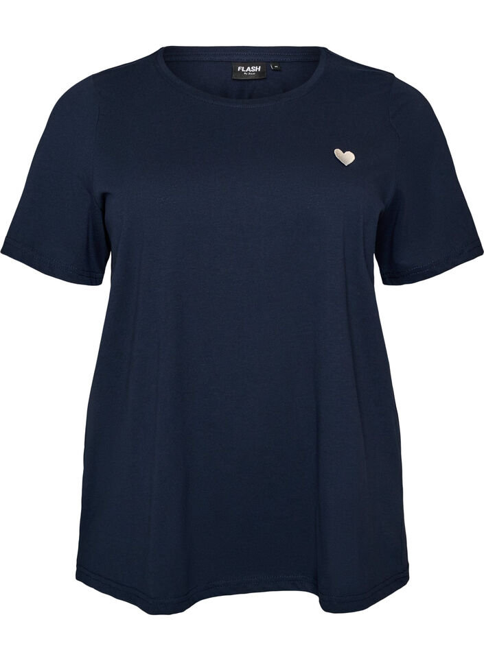 T-shirt met print, Blauw, Packshot image number 0
