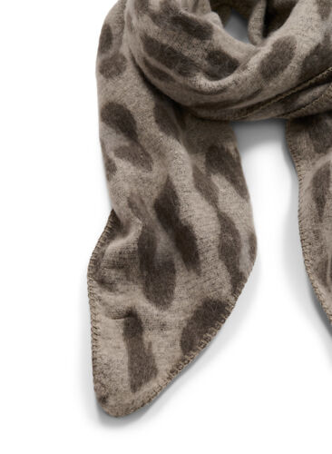 Sjaal met patroon, Grey/Brown Leo, Packshot image number 1