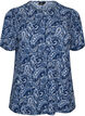 Blouse met korte mouwen, Blauw, Packshot image number 0