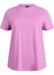 Basic katoenen T-shirt met ronde hals, Paars, Packshot image number 0