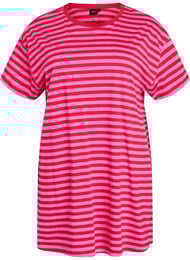 Lang gestreept nacht T-shirt, Roze