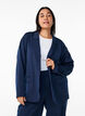 Open blazer met zakken, Blauw, Model image number 0