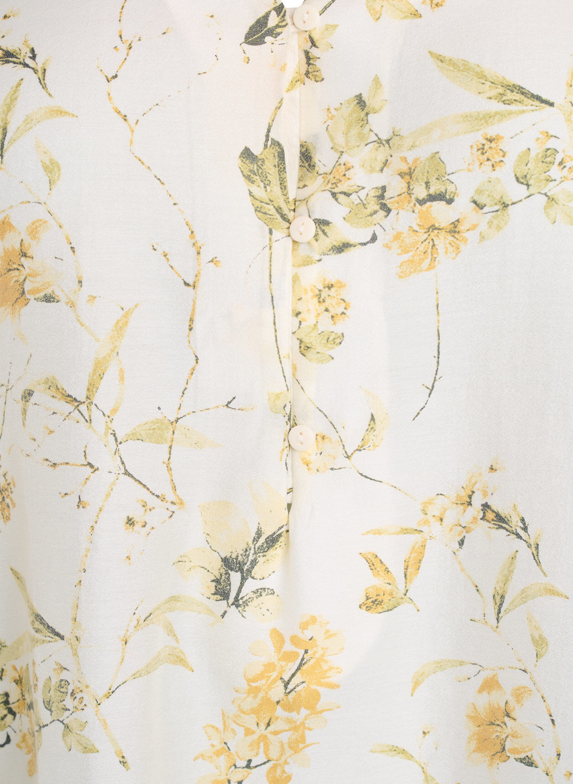 Zizzi A-model tuniek met korte mouwen, Geel, Packshot image number 2