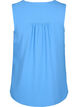 Mouwloze top met kreukeffecten, Blauw, Packshot image number 1