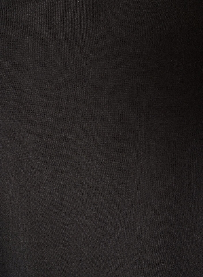 Viscose blouse met V-hals en lange mouwen, Zwart, Packshot image number 2