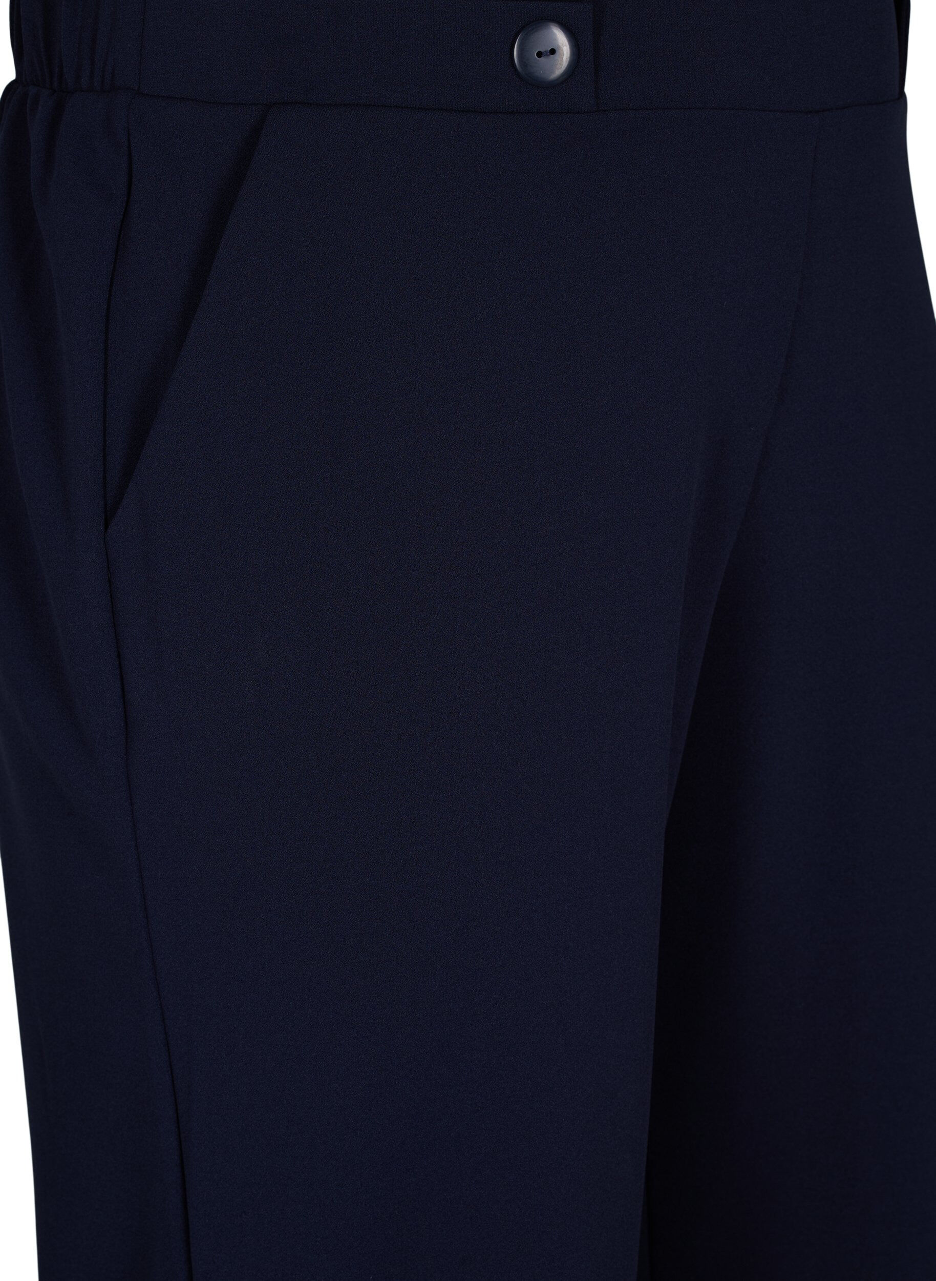 Zizzi 7/8 broek met losse pasvorm, Blauw, Packshot image number 2