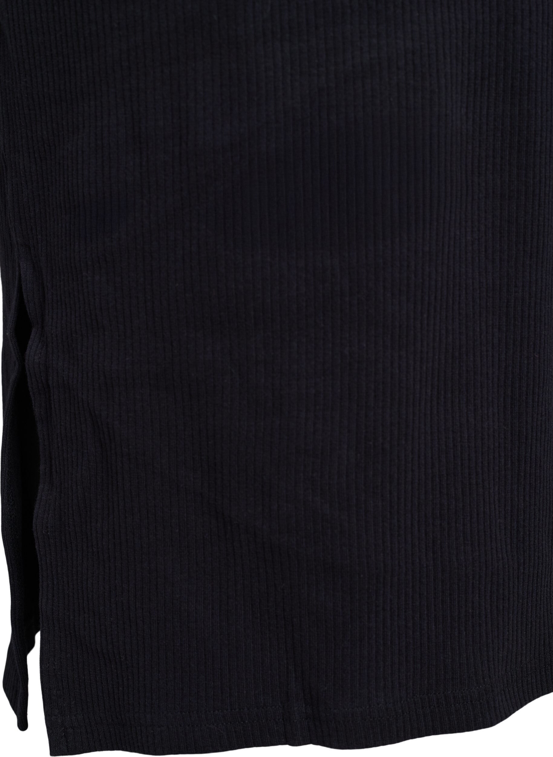 Zizzi Maxi jurk in jersey met korte mouwen, Zwart, Packshot image number 3