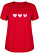 Katoenen T-shirt met motief, Salsa w. Hearts, Packshot image number 0