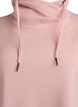 Kort sweatshirt jurk met hoge kraag en zakken, Rood, Packshot image number 2