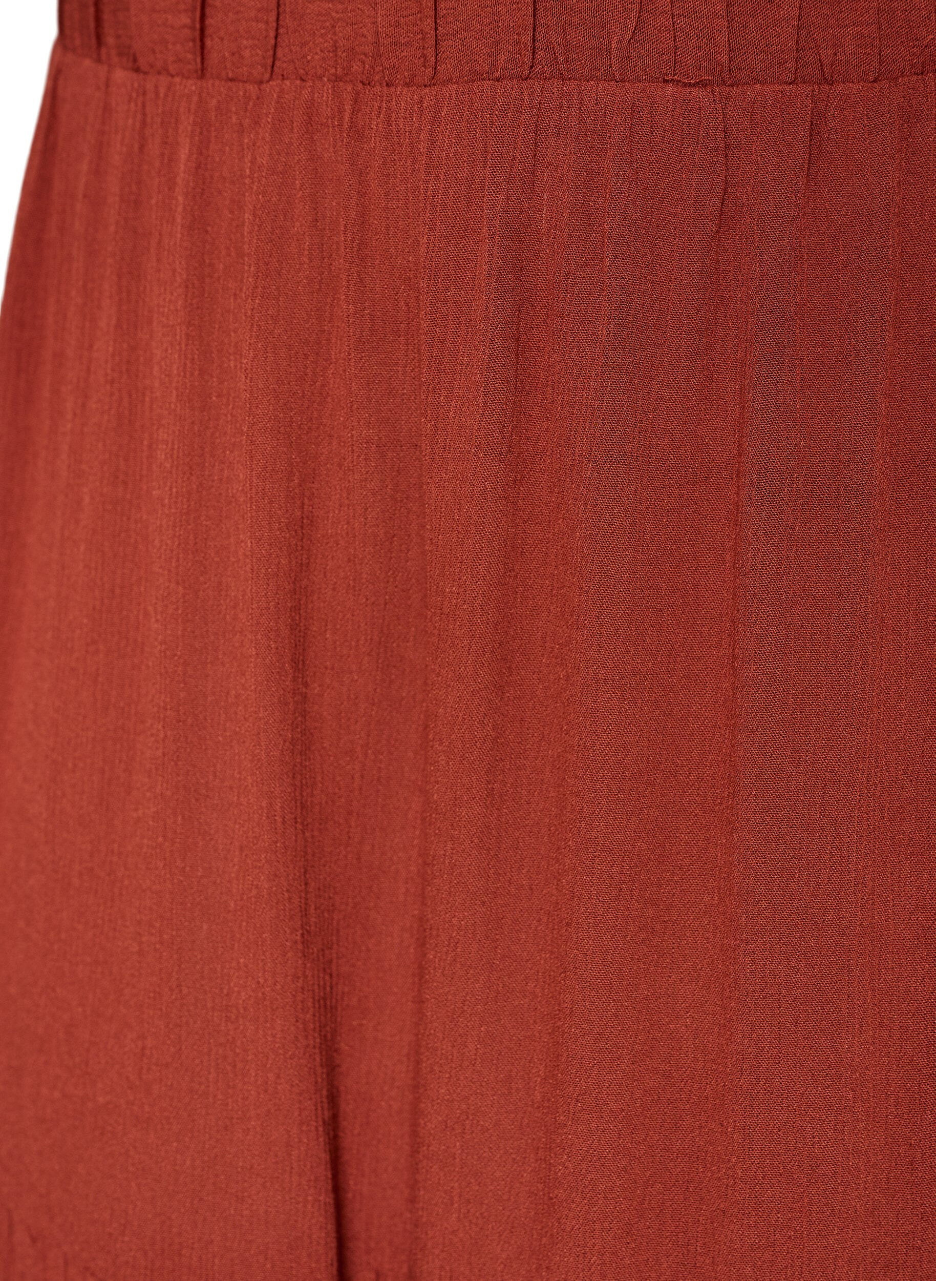 ZizziLange rok met elastiek in de taille, Rood, Packshot image number 2