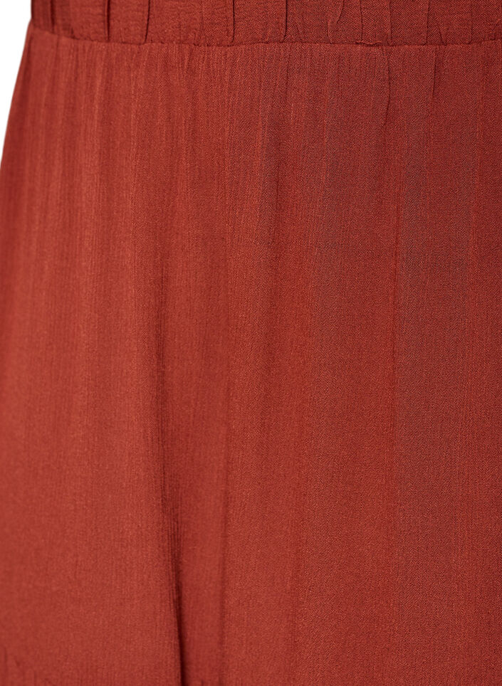 Lange rok met elastiek in de taille, Rood, Packshot image number 2