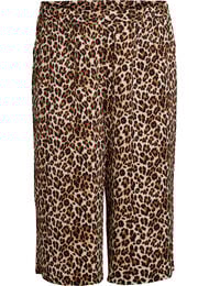 Culotte broek met print, Bruin