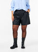 Losse imitatieleer shorts, Black, Model image number 2