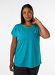 Effen gekleurd trainingsshirt, Blauw, Model image number 0