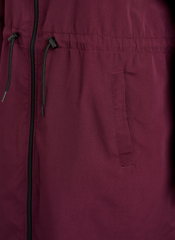 FLASH - Lichtgewicht parka met een capuchon, Rood, Packshot image number 3