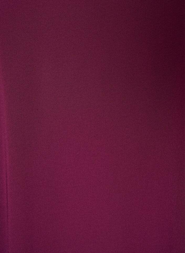 Korte chiffon jurk met V-hals, Paars, Packshot image number 2