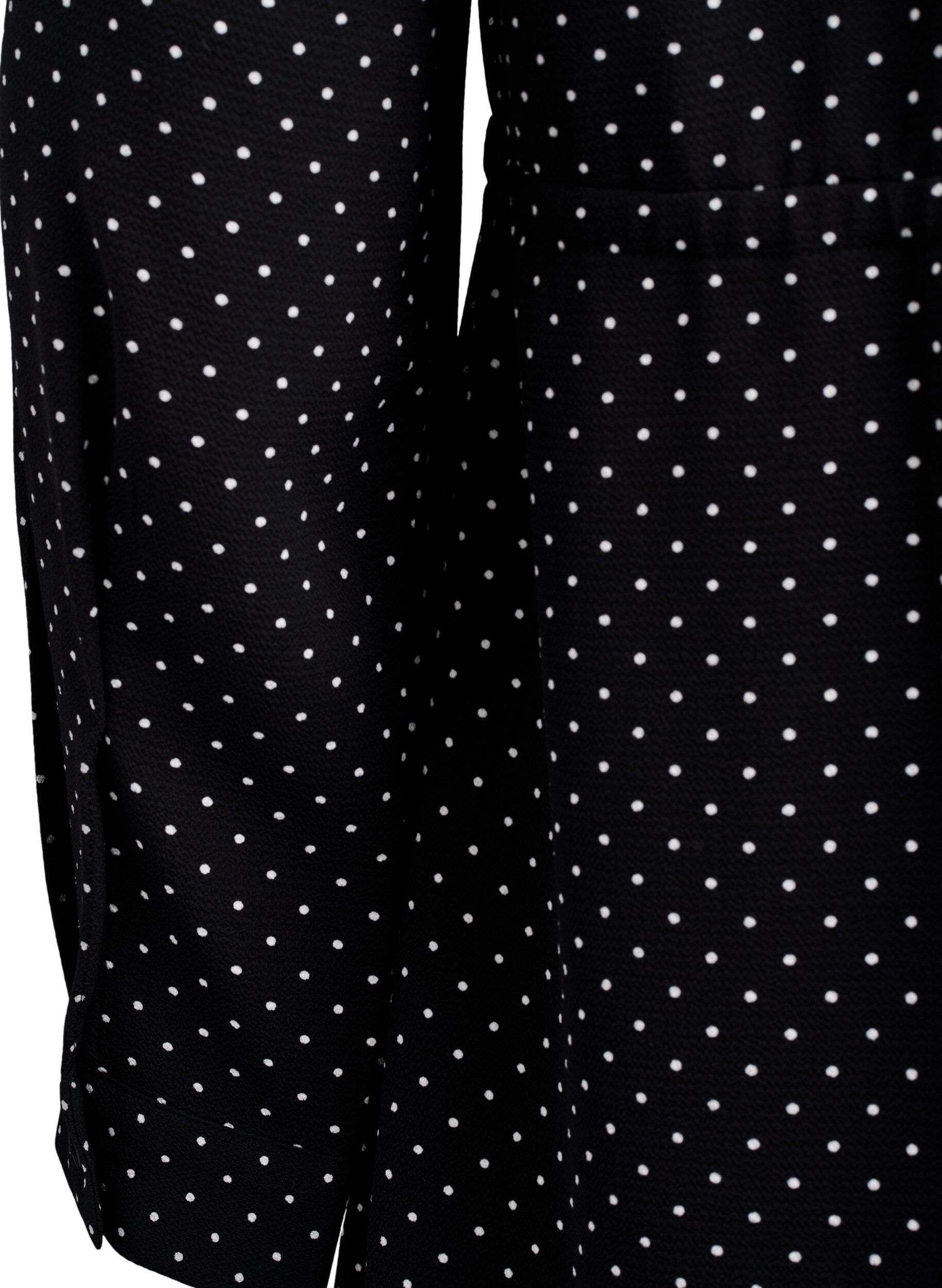 Zizzi Knielange jurk met strikceintuur, Zwart, Packshot image number 3