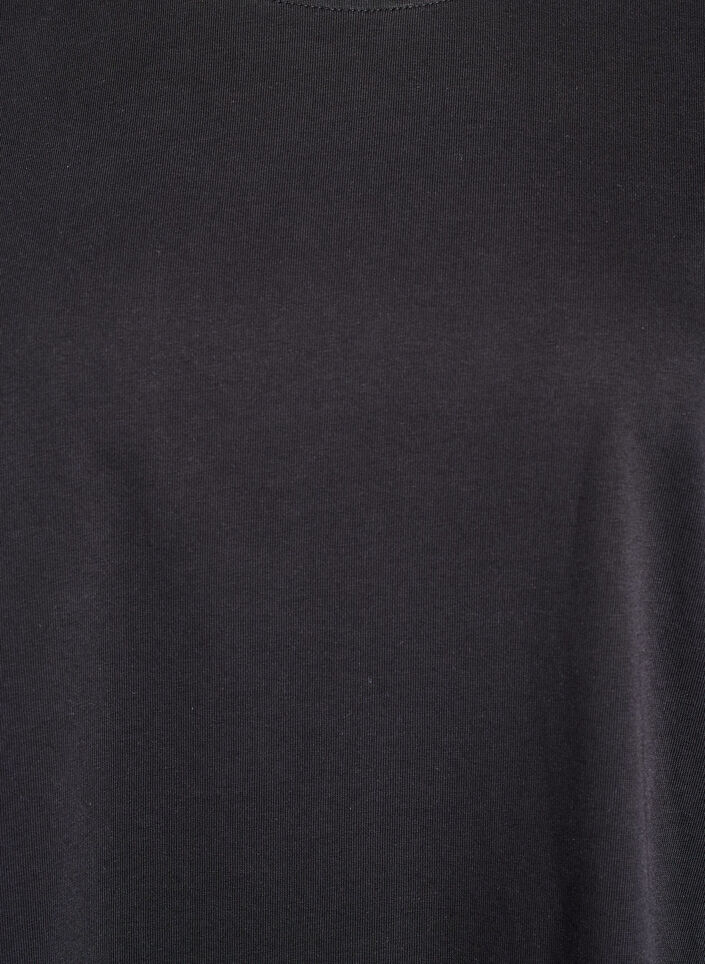 Oversized T-shirt met halflange mouwen, Zwart, Packshot image number 2
